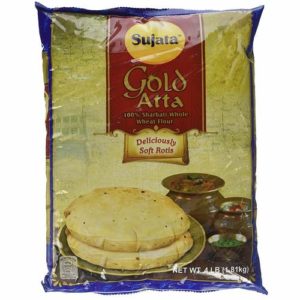 Sujata GOLD Atta - 100% Sharbati Whole Wheat Flour 10lbs.
