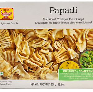 Deep Papadi (Traditional Chickpea Flour Crisps), 12.3oz, (350g)
