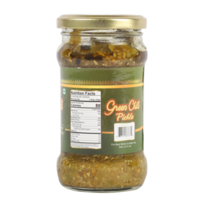 TAJ Green Chilli Pickle, (Chili Pickle), 300g (10.5oz)