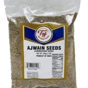 TAJ Ajwain Seeds (Carom Seeds, Bishop Seeds), 200 Grams