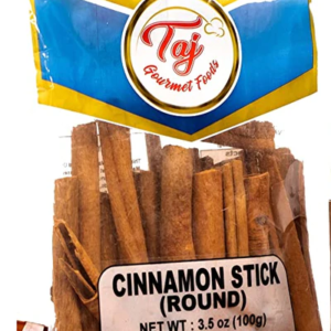 TAJ Cinnamon Stick Round, Dalchini, 100 Gram